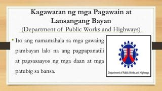 dpwh kahulugan|Sistema ng lansangang bayan sa Pilipinas .